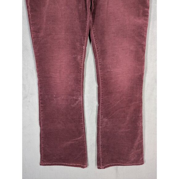 Vintage Abercrombie & Fitch Wine Red Corduroy Flare Pants Womens 4 90s y2k - Picture 3 of 11